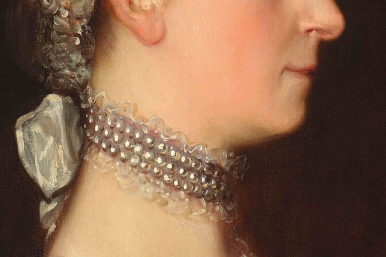 18th Century portrait of a lady in profile